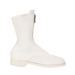 GUIDI 310 Leather Zip Closure Knee high Boots Women"s White