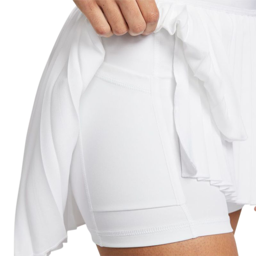 Теннисная юбка Nike Court Dri-Fit Advantage Pleated Tennis Skirt - White