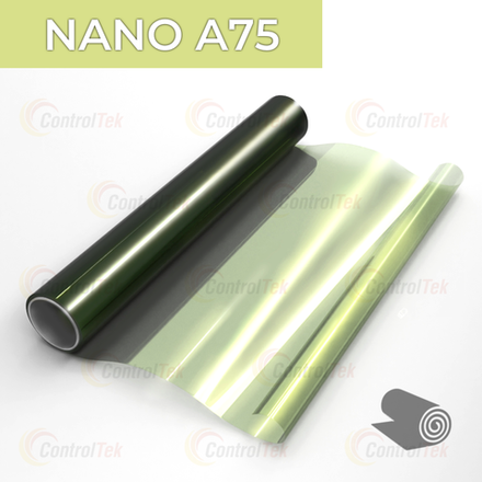 Пленка для окон атермальная NANO A75 YGN ControlTek, рулон (размер 1,524x30м.)