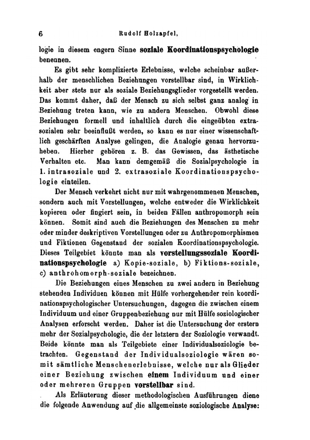Wesen Und Methoden Der Sozialen Psychologie | R.M. Holzapfel