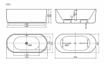 Ванна акриловая Sancos Vivia FB24 170х80 белая