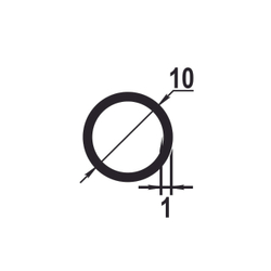 Труба круглая Лука 10*1 ТКр 02.2000.504л бронза
