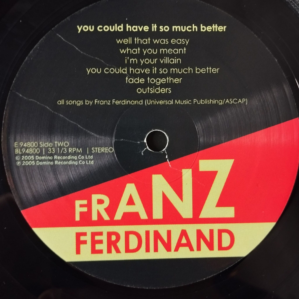 Винтажная виниловая пластинка LP Franz Ferdinand You Could Have It So Much Better (USA 2005)