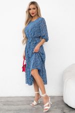 Платье Хелен (голубой/белый) Р11-1075/24 Nikol (Уценка)