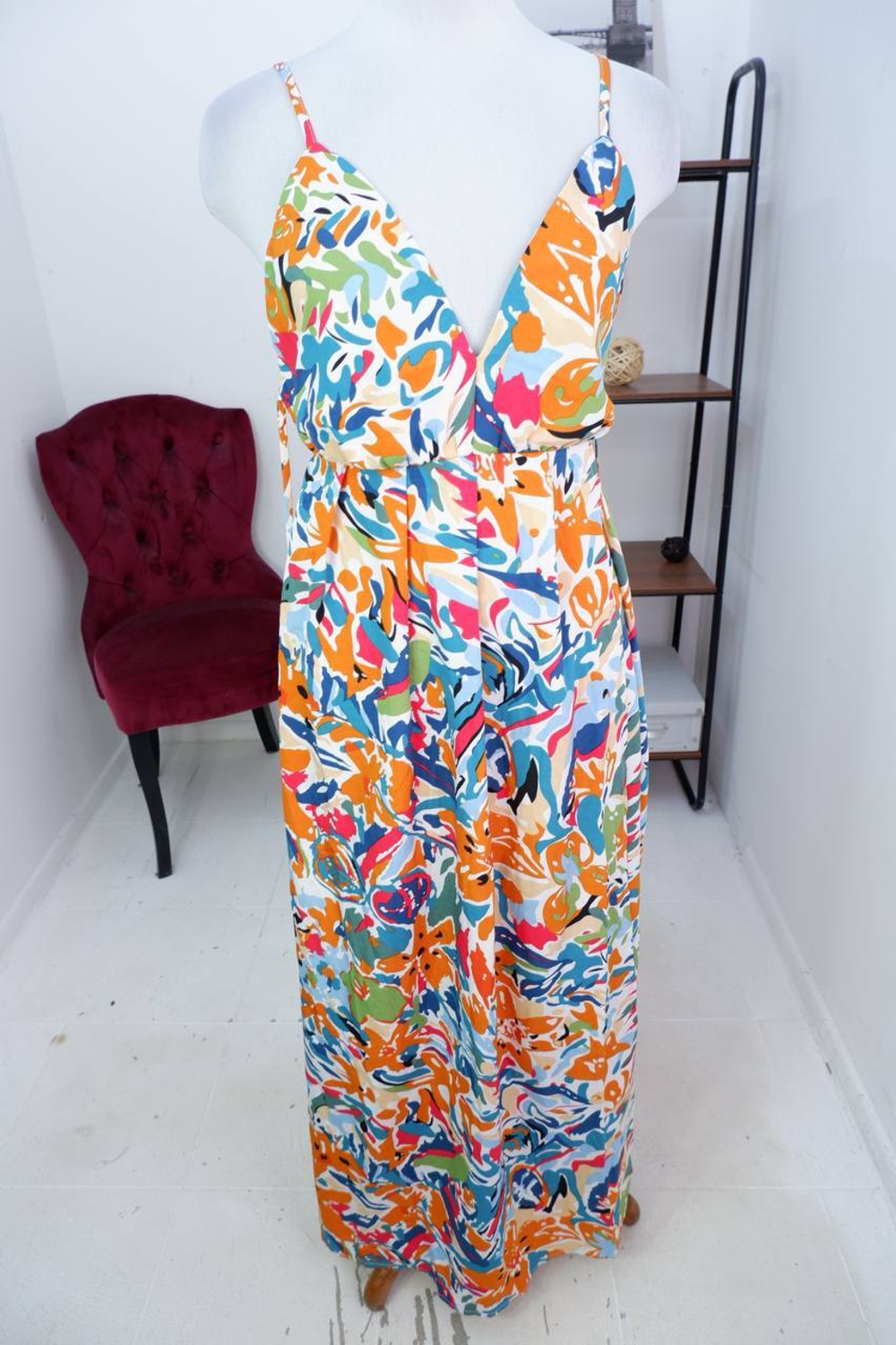 Сарафан Semplee с открытой спинкой, маркировка S, визуально на 44 размер