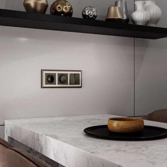 Накладка для розетки USB Werkel бронзовый W1179512 4690389161773