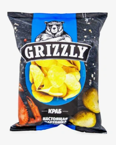 Чипсы Grizzly натуральные со вкусом краба 110 г