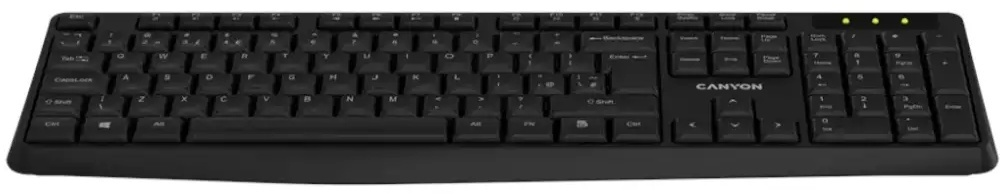 Клавиатура Canyon KB-W01 черный