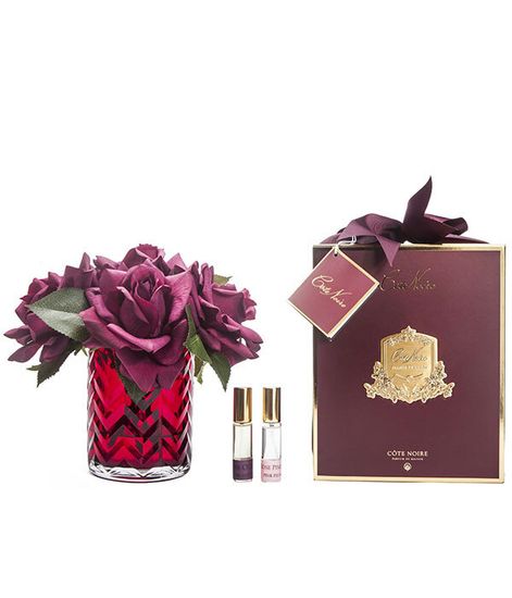 Букет красных роз в вазе "ёлочка", Cote Noire