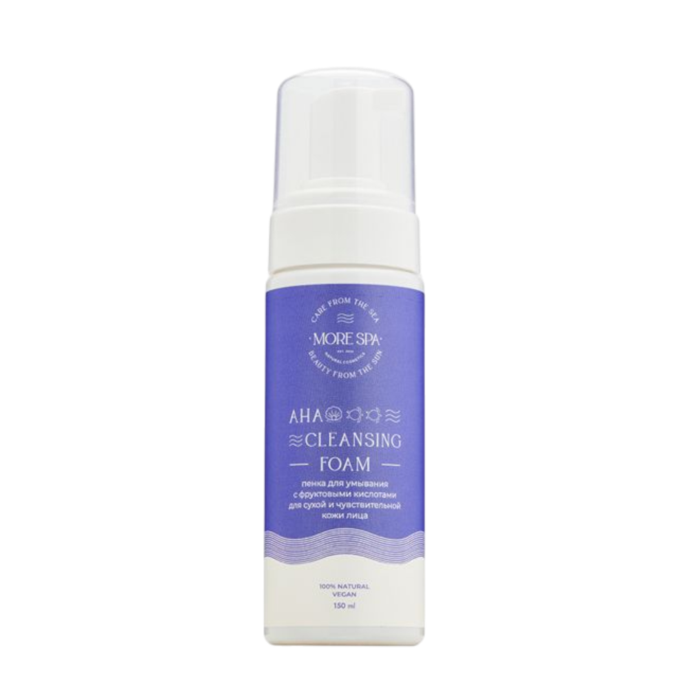 Пенка для умывания с фруктовыми кислотами для сухой и чувствительной кожи, ТМ MORE SPA