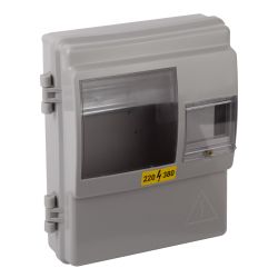 Корпус пластиковый навесной ЭРА ЩУРн-П 1/4 (КДЕ-1) (290х240х110) IP54 серый | Корпуса пластиковые учетно-распределительные