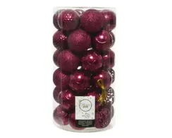 Набор пластиковых шаров Королевский 60 мм., магнолия, 37 шт., Kaemingk (020897)