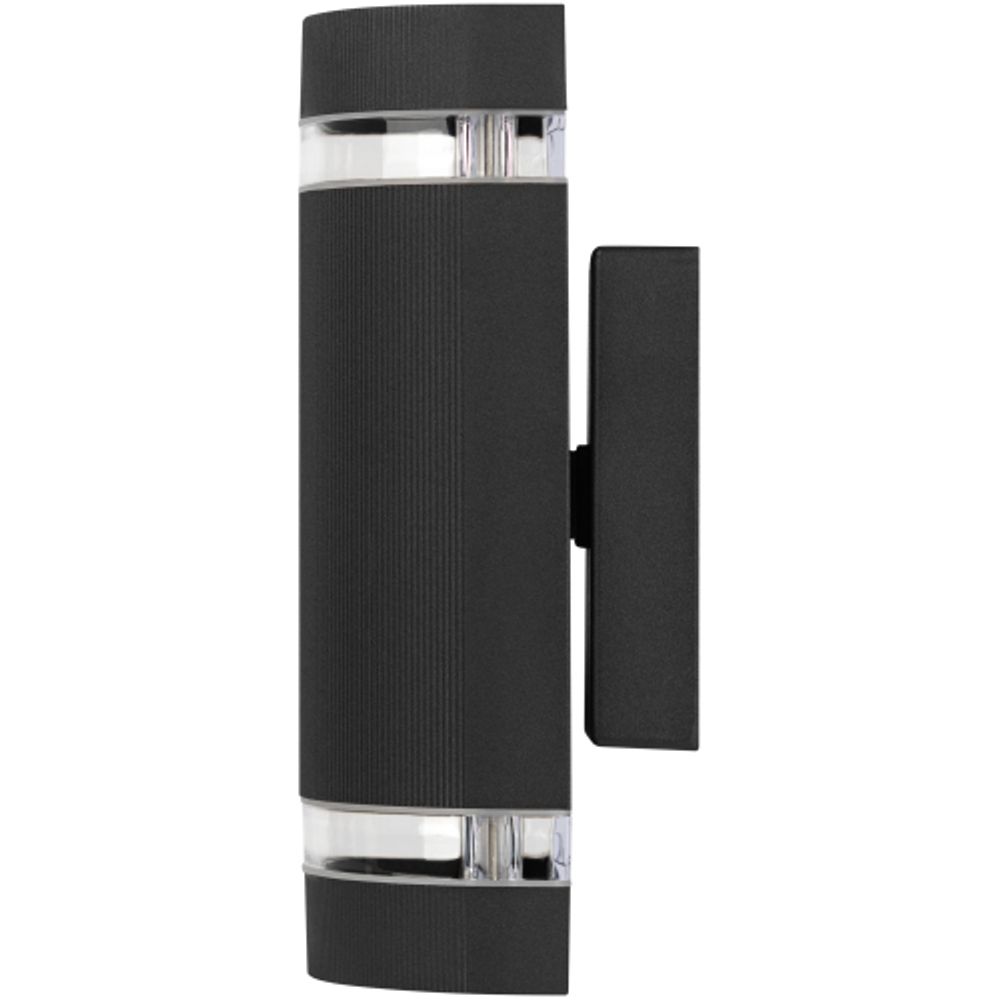 Светильник уличный настенный ЭРА «Адрия» GBW-102-BL-0230 230В 2хGU10 max 30Вт IP54 230х100x90мм вверх/вниз черный | Садово-парковые светильники