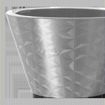 Кашпо для цветов пластиковое 5л d-23 см «Грани» Оливковый