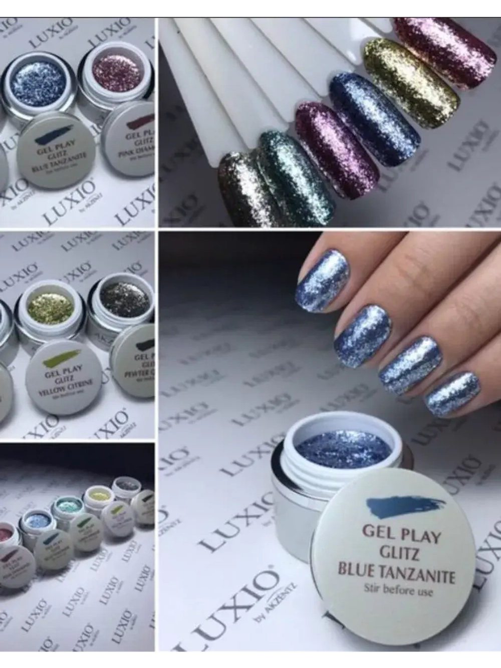 Luxio Гель глиттер BLUE TANZANITE