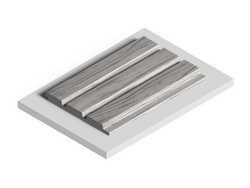 Стеновая панель HiWood декорированная, 270x12 см