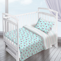 Ткань постельно-плательная Prival Перкаль-13177, 140г/м2, цвет голубой, 1.5х5м