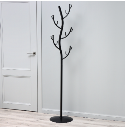 Вешалка напольная «Дерево», 38×37,5×181 см, чёрная
