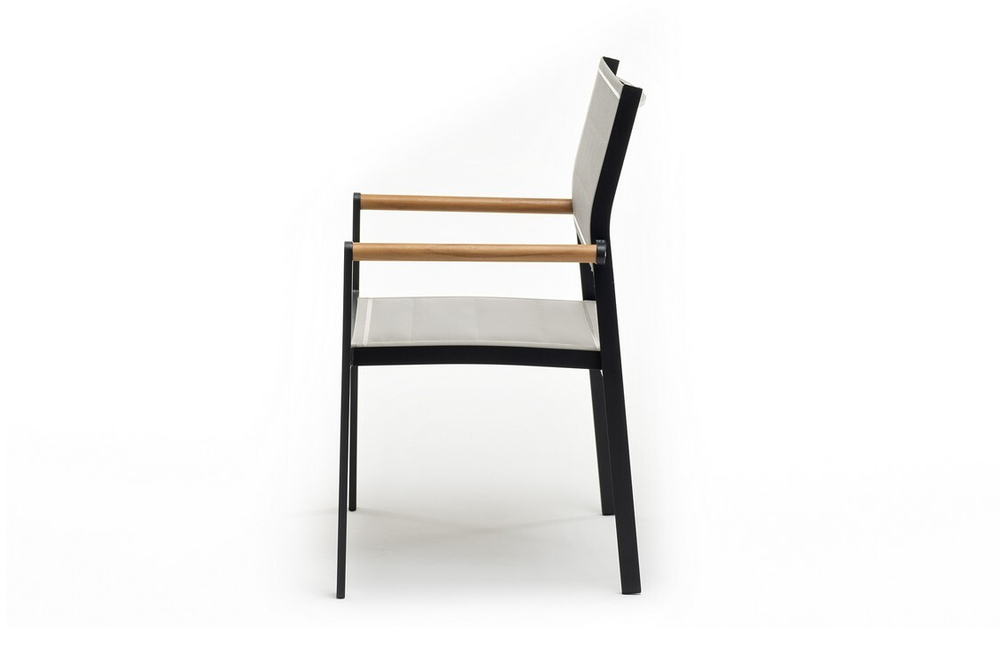 Стул из алюминия MAYA темный графит