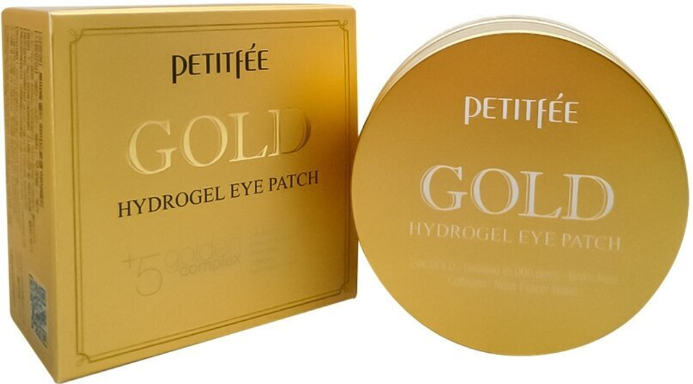 Petitfee Гидрогелевые патчи для кожи вокруг глаз Gold Hydrogel Eye Patch