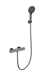 Смеситель для душа с термостатом WONZON & WOGHAND STAY 2, Темный графит (WW-B2016-A-BGG)