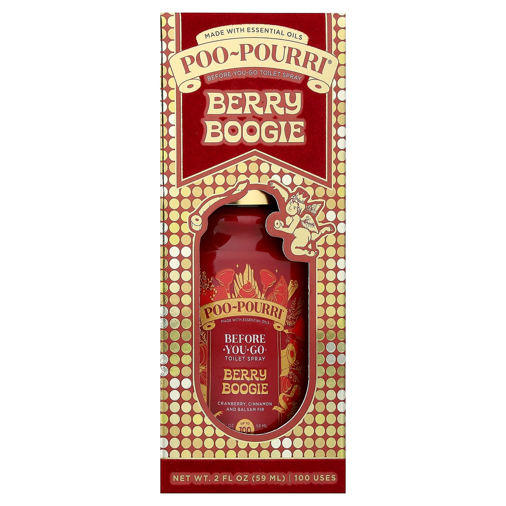 Poo-Pourri, Before-You-Go®, спрей-освежитель для туалета, с ягодным вкусом, 59 мл (2 жидк. унции)