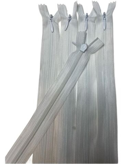 Застежка-молния потайная 20см - 50 шт белый (фабричный Китай)