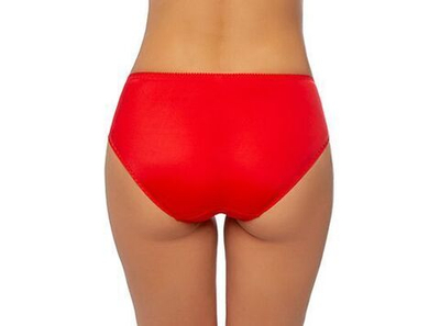 Трусики-слипы с кружевом по бокам Vintage (Размер: 38) (Цвет: красный)