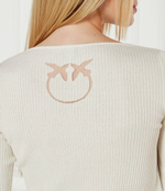 Шелковый кардиган ASSIA Pinko - белый(104810 A1KW)