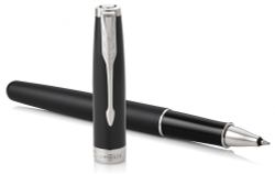 Ручка роллер Parker Sonnet  Matte Black CT, стержень: F, цвет чернил: black, в подарочной упаковке