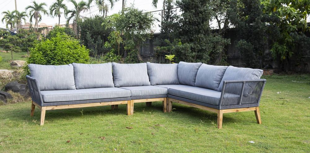 "Барселона" модуль диванный плетеный из роупа боковой правый