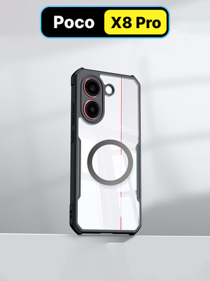 Чехол для Poco X8 Pro c Магсейф противоударный с усиленными углами XUNDD