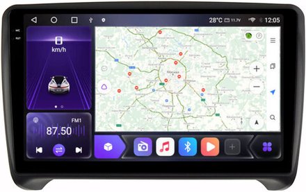 Магнитола для AUDI TT 2006-2014 (8J) - Carmedia OL-9101 QLed+2K, Android 12, ТОП процессор, CarPlay, SIM-слот