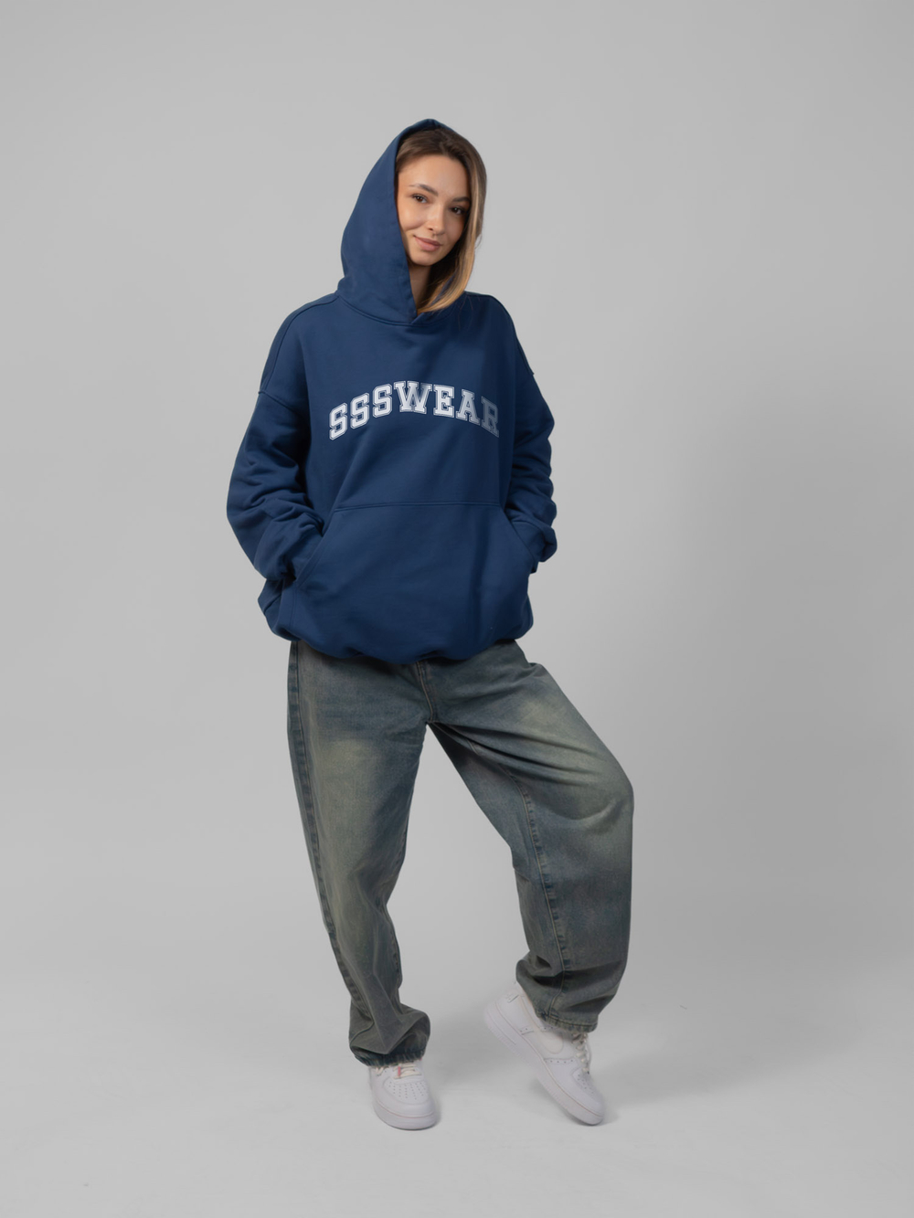 Худи College Core (Blue)