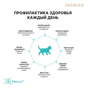 Уценка! Повр.упак./ Сухой корм Premier Cat Turkey Kitten для котят, свежая индейка
