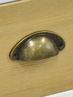 Комод деревянный Тэа 95х38х84 см с ящиками и полкой из массива сосны, 6 ящиков / белый, бейц