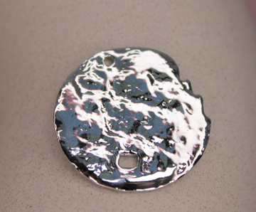 Подвеска круг мятый 27 мм