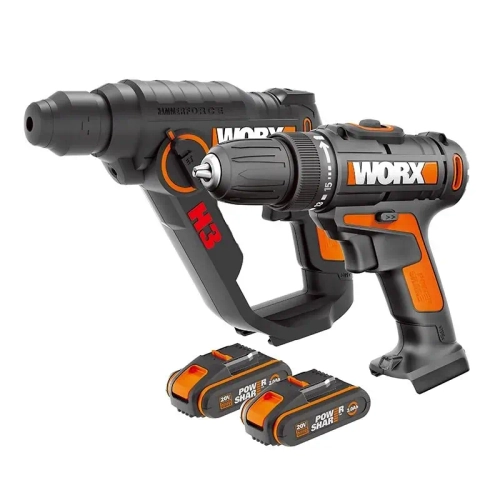 WORX WX927 комплект аккумуляторных инструментов (2 x 2 Ач, ЗУ)