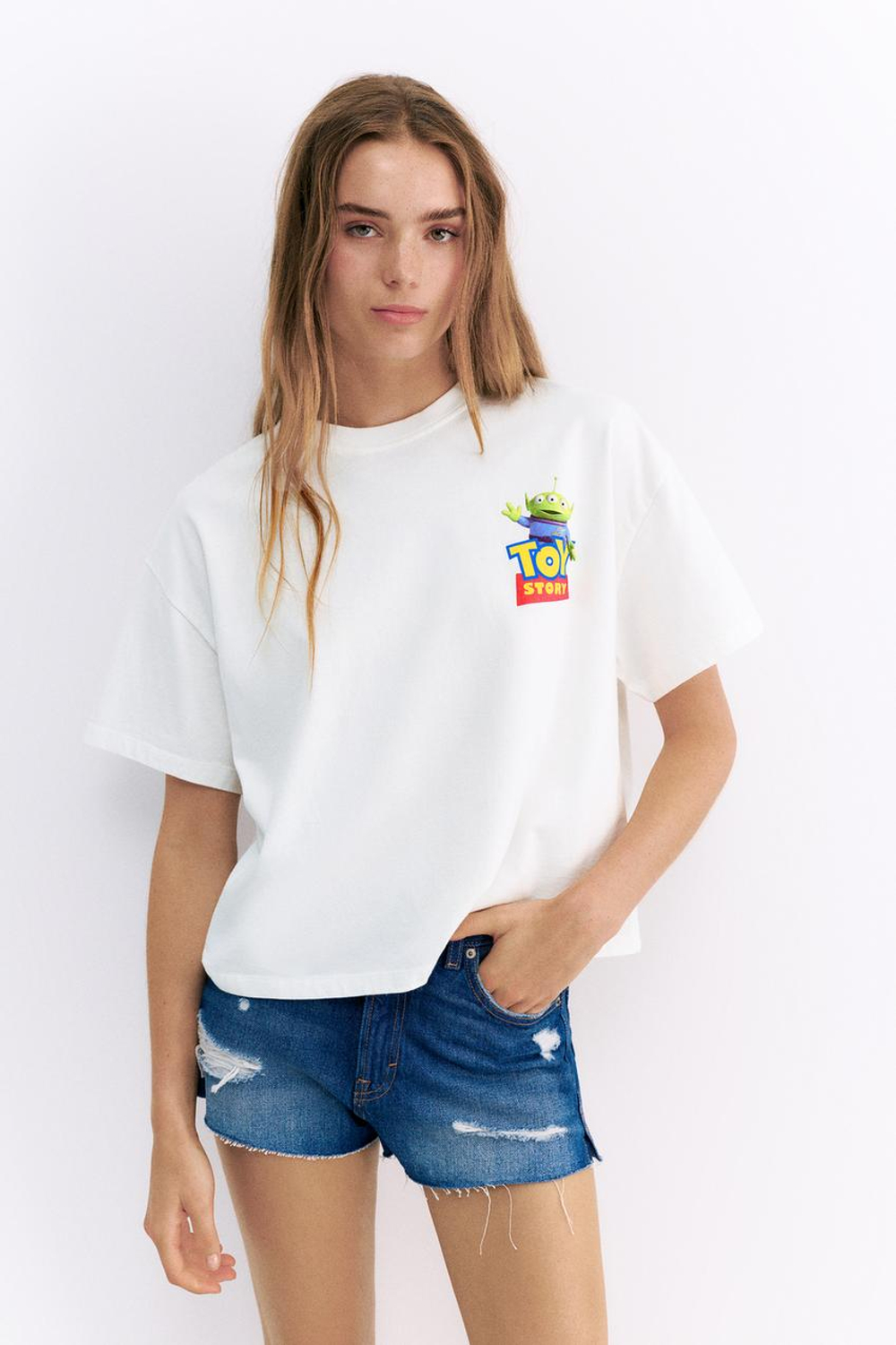 PULL&BEAR Футболка оверсайз «История игрушек», белый