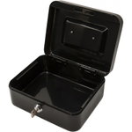 Ящик для денег Silwerhof, 90х200х160 мм, 0,917 кг, сталь, черный