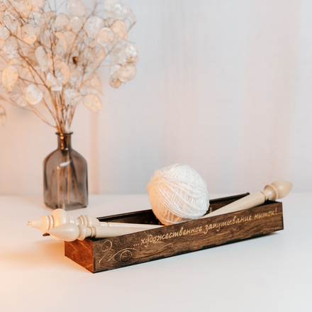 Набор из 3х веретен в подарочном органайзере, коробке. OV2.