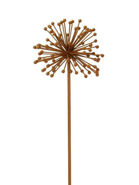 Декор для сада цветок "Аллиум" большой 23x23xH15cm + 115см штекер