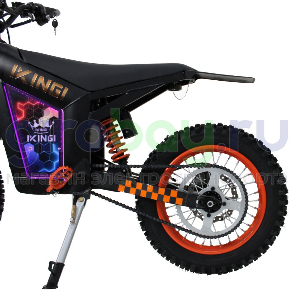 Электромотоцикл IKINGI WISH 01 1500W (52V/30Ah) - Оранжевый фото №13