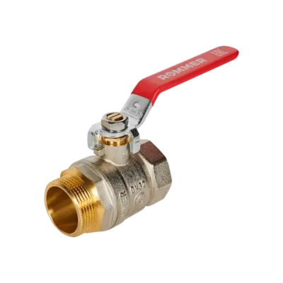 Кран шаровой полнопроходной ROMMER - 1"1/4 (ВР/НР, PN40, ручка-рычаг)