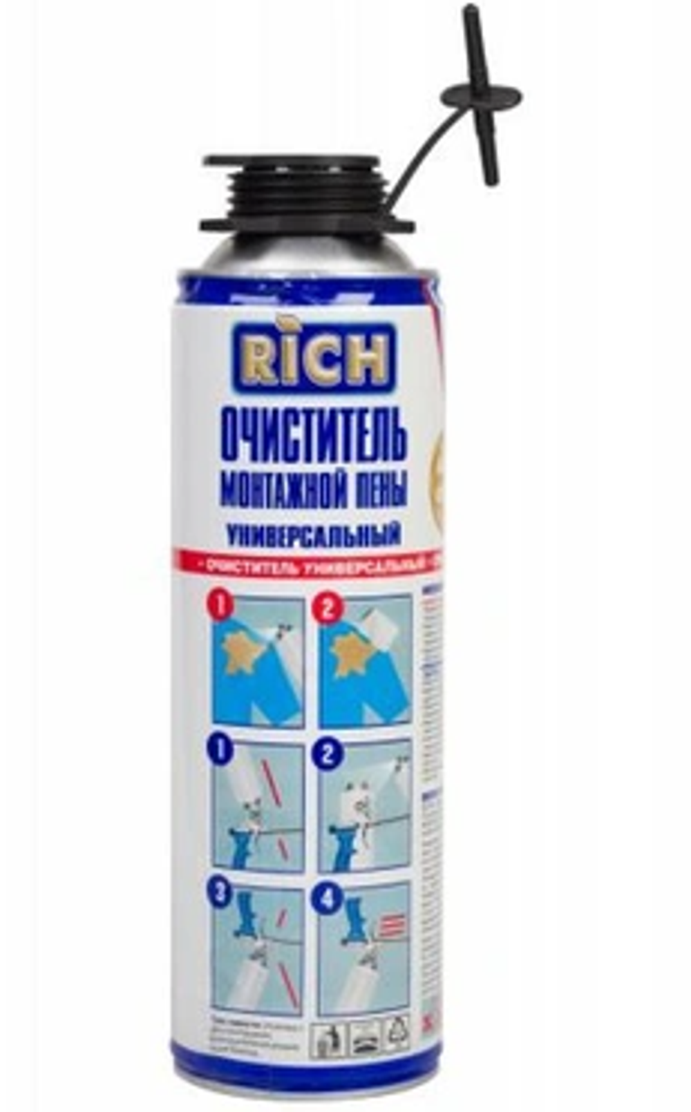 Очиститель монтажной пены "RICH" (370г/16шт)