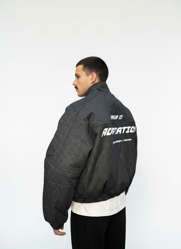 Бомбер Мoto черный - фото 4