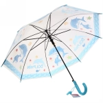 Зонт детский полуавтомат «Ultramarine - Весёлые зверята», микс 6 цветов, 8 спиц, d-98см, длина в слож. виде 65см