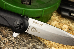 Складной нож Biker Z M390 StoneWash Black G10