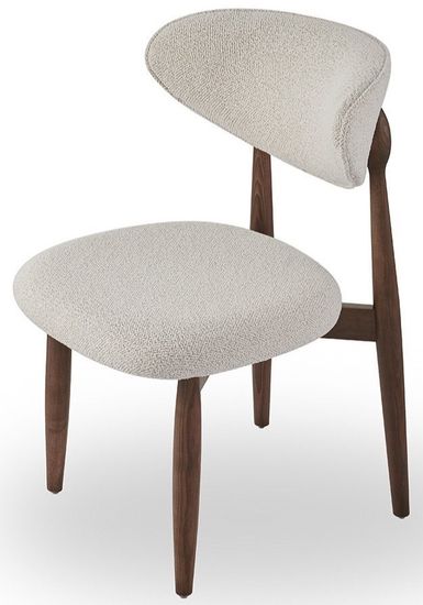 Cтул Comfy 4 бежевая ткань, ножки орех