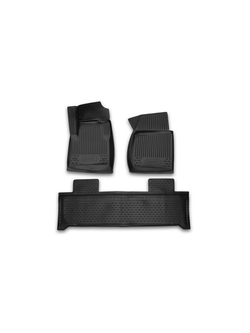 Коврики в салон для УАЗ Patriot 3163, 2014-2016, 3 шт. (полиуретан) 3163-5109015-00